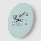 Toronto Latitude Longitude wandklok Grote Klok (Hoek)