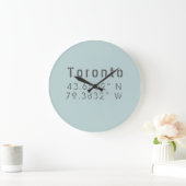 Toronto Latitude Longitude wandklok Grote Klok (Huis)