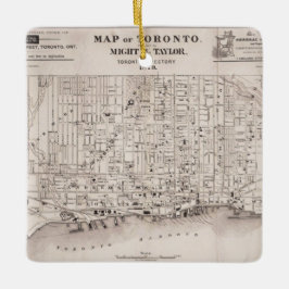 Toronto Map Keramisch Ornament