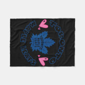 Toronto Maple Leafs Valentijnsharten Nhl Officieel Fleece Deken (Voorkant (Horizontaal))