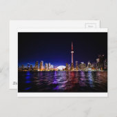 Toronto Night Skyline Briefkaart (Voorkant / Achterkant)