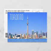 Toronto, Ontario, Canada Briefkaart (Voorkant / Achterkant)