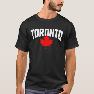 Toronto Ontario Canada Esdoornblad Canadese trots T-shirt