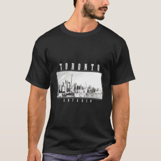 Toronto Ontario Canada skyline naar Canada T-shirt