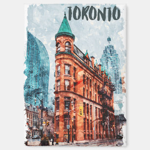 Toronto Ontario Canada Travel Waterverf Magneet