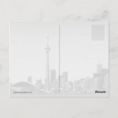 Toronto Ontario cityscape Briefkaart (Achterkant)