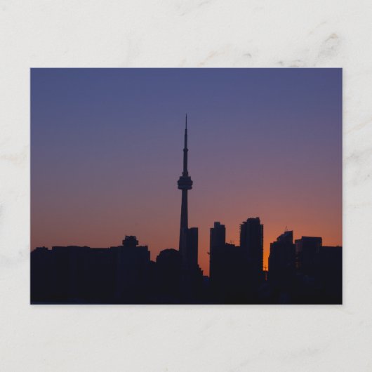 Toronto op Sunset Briefkaart (Voorkant)