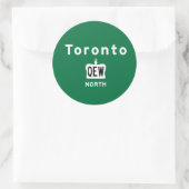 Toronto QEW Ronde Sticker (Tas)