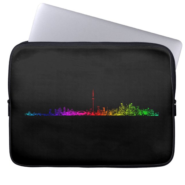Toronto Rainbow Laptop Sleeve (Voorkant)