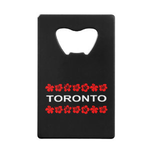 Toronto Red Aloha blaast donkere kleur Kredietkaart Flessenopener