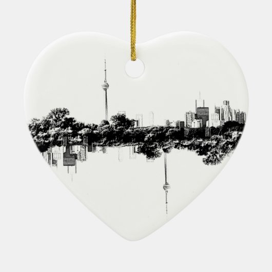 Toronto Reflection Keramisch Ornament (Achterkant)