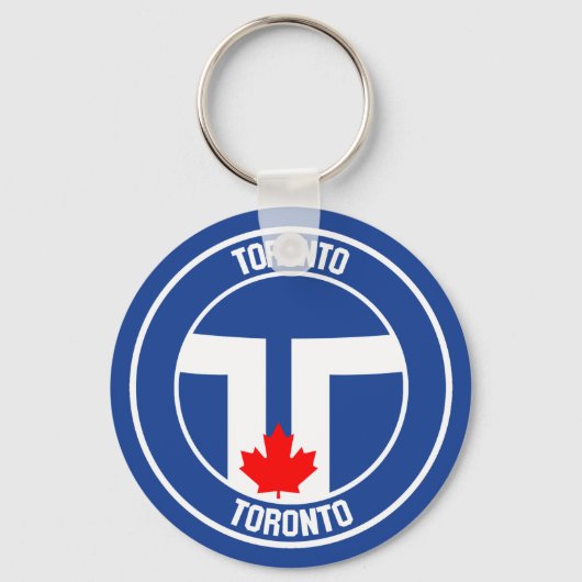 Toronto Round Emblem Sleutelhanger (Voorkant)
