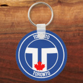 Toronto Round Emblem Sleutelhanger (Voorkant)