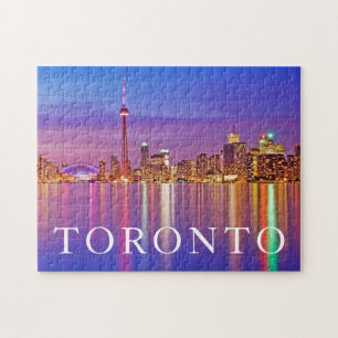 Toronto Silhouet bij schemering Legpuzzel