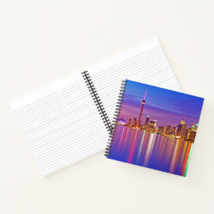 Toronto Silhouet bij Schemering Notitieboek