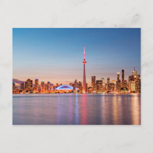 Toronto Silhouet bij Zonsondergang Briefkaart