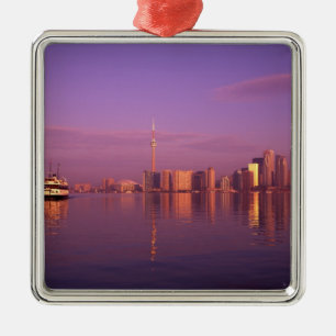 Toronto silhouet, Ontario, Canada Metalen Ornament