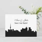 Toronto Silhouette à faire soi-même fond de carte  (Debout devant)