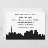 Toronto Silhouette à faire soi-même fond de carte  (Dos)