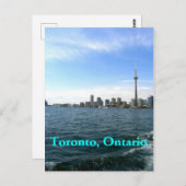 Toronto Sky Line en CN Tower. Briefkaart (Voorkant / Achterkant)