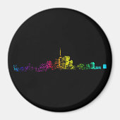 Toronto Skyline Gradient Magneet (Voorkant)