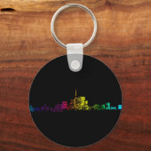 Toronto Skyline Gradient Sleutelhanger (Voorkant)