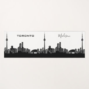 Toronto Skyline nom personnalisé / tapis de yoga t
