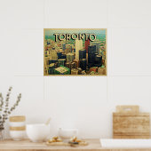 Toronto Skyline Poster (Keuken)
