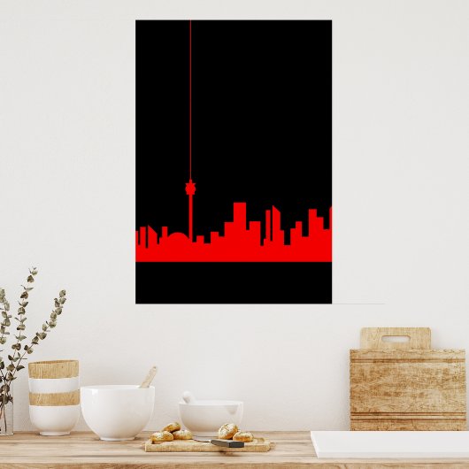 Toronto Skyline Poster (Keuken)