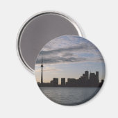 Toronto Skyline Silhouette Magneet (Voorkant / Achterkant)