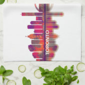 Toronto Skyline Theedoek (Gevouwen)