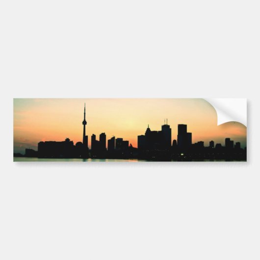 Toronto Sunset Bumpersticker (Voorkant)