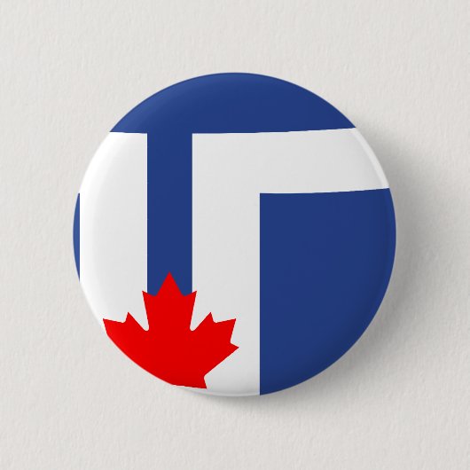 Toronto vlag ronde button 5,7 cm (Voorkant)