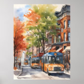 Toronto waterverf kunst poster (Voorkant)