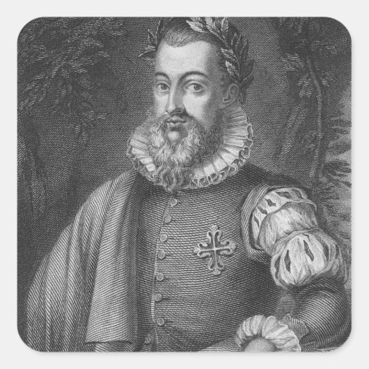 Torquato Tasso Vierkante Sticker (Voorkant)