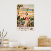 Torquay Devon Engeland Kust Engelse Riviera Poster (Keuken)