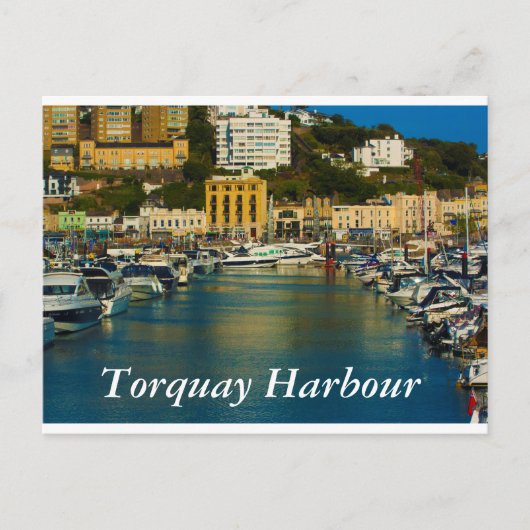 Torquay Harbor briefkaart (Voorkant)