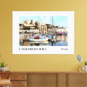 Torquay Marina, Engelse Riviera, Devon Canvas Afdruk (Insitu (Woonkamer))