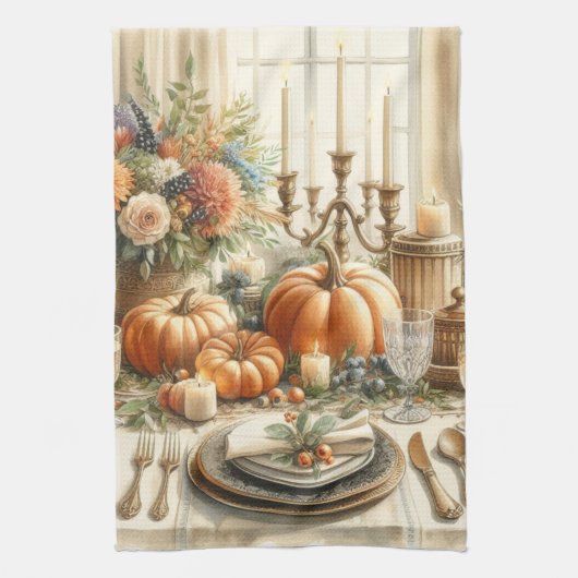 Torrals de Thanksgiving d'automne Serviettes de cu (Vertical)