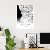 Torrance Map - California - City Map Poster (Thuiskantoor)