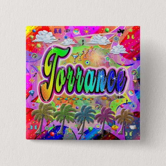 Torrance Vista Express-Button Vierkante Button 5,1 Cm (Voorkant)