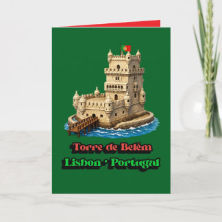 Torre De Belem Feestdagen Kaart