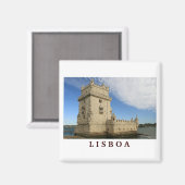 "Torre de Belem, Lisboa" magneet (Voorkant / Achterkant)