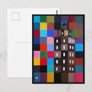 Torre de Hércules Abstract Schilderij door Alfred Briefkaart