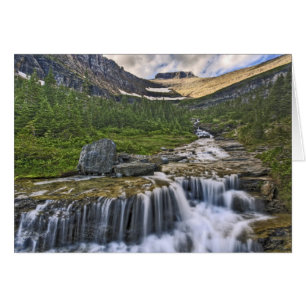 Torrent en cascade, Parc national de Glacier,