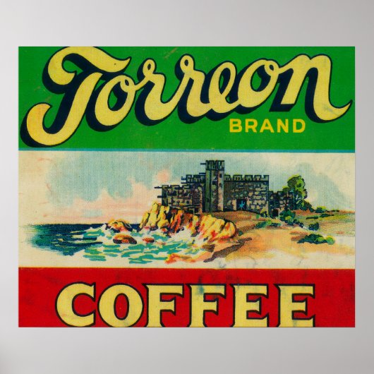 Torreon Coffee Label Poster (Voorkant)