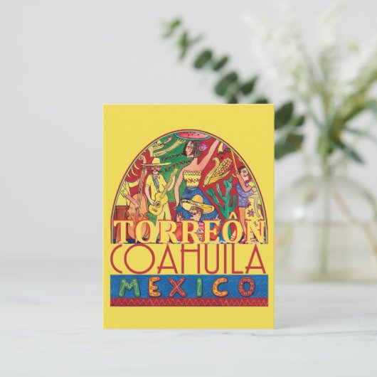 TORREON Mexico Briefkaart (Staand voorkant)