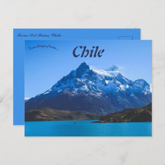 Torres Del Paine Chili Briefkaart (Voorkant / Achterkant)