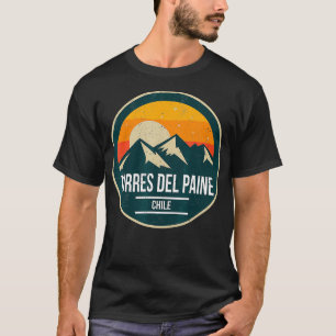 TORRES DEL PAINE CHILI Mountain Sunset 80s T-shirt