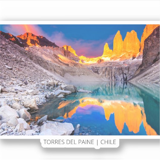 Torres del Paine, Chili Sticker (Voorkant)